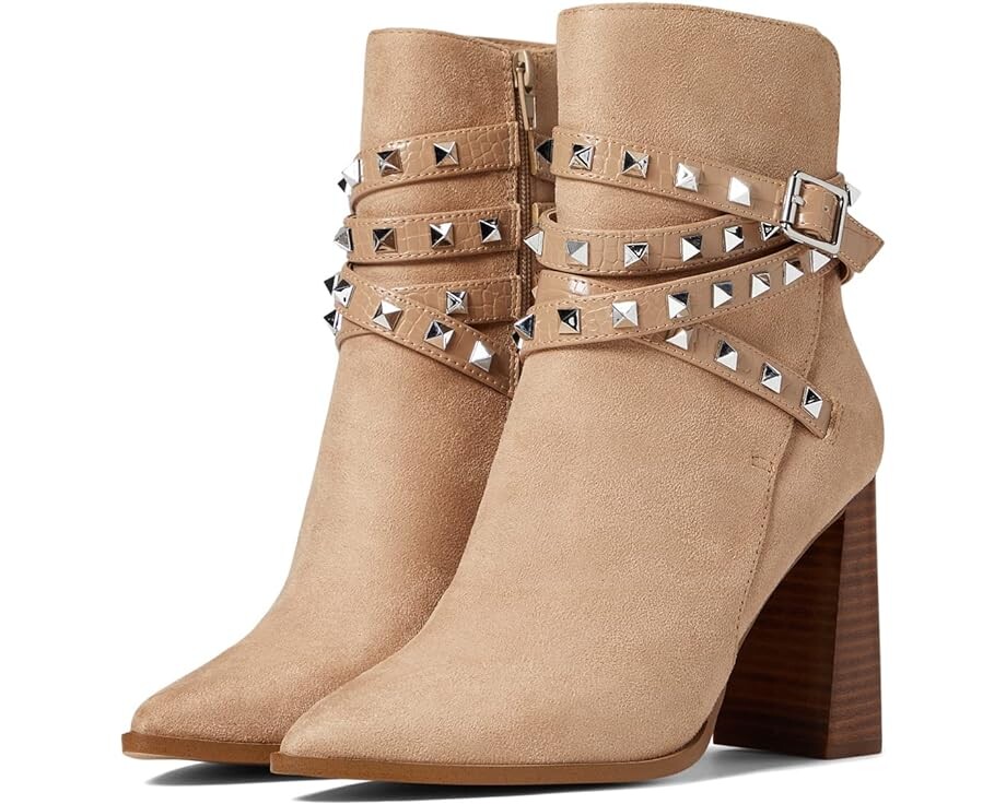 Ботинки женские Steve Madden Scandal на каблуке, бежевый