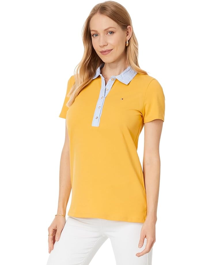 

Поло Tommy Hilfiger Mixed Media Polo, цвет Deep Maize