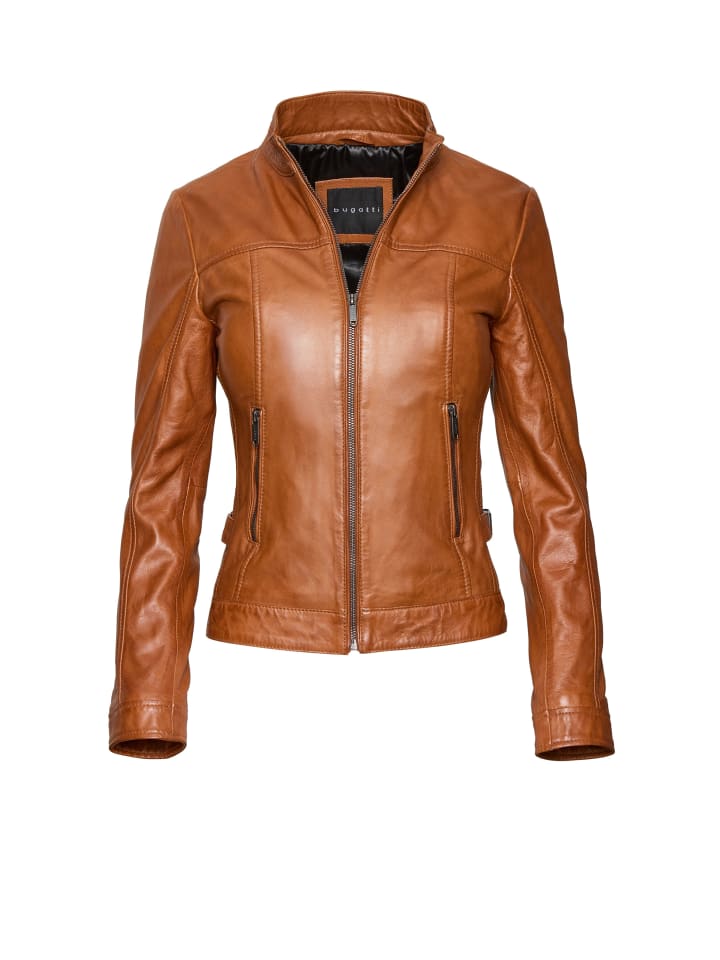 

Bugatti Кожаная куртка BULady-139 коньячного цвета