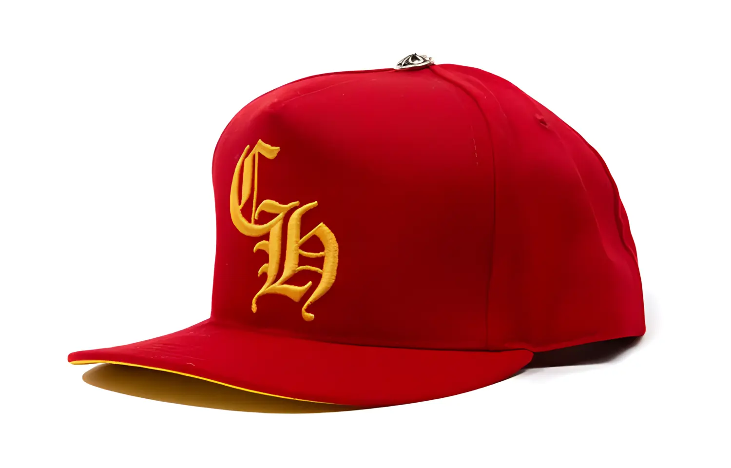 

Chrome Hearts Серебряная шляпа с пуговицей, Red