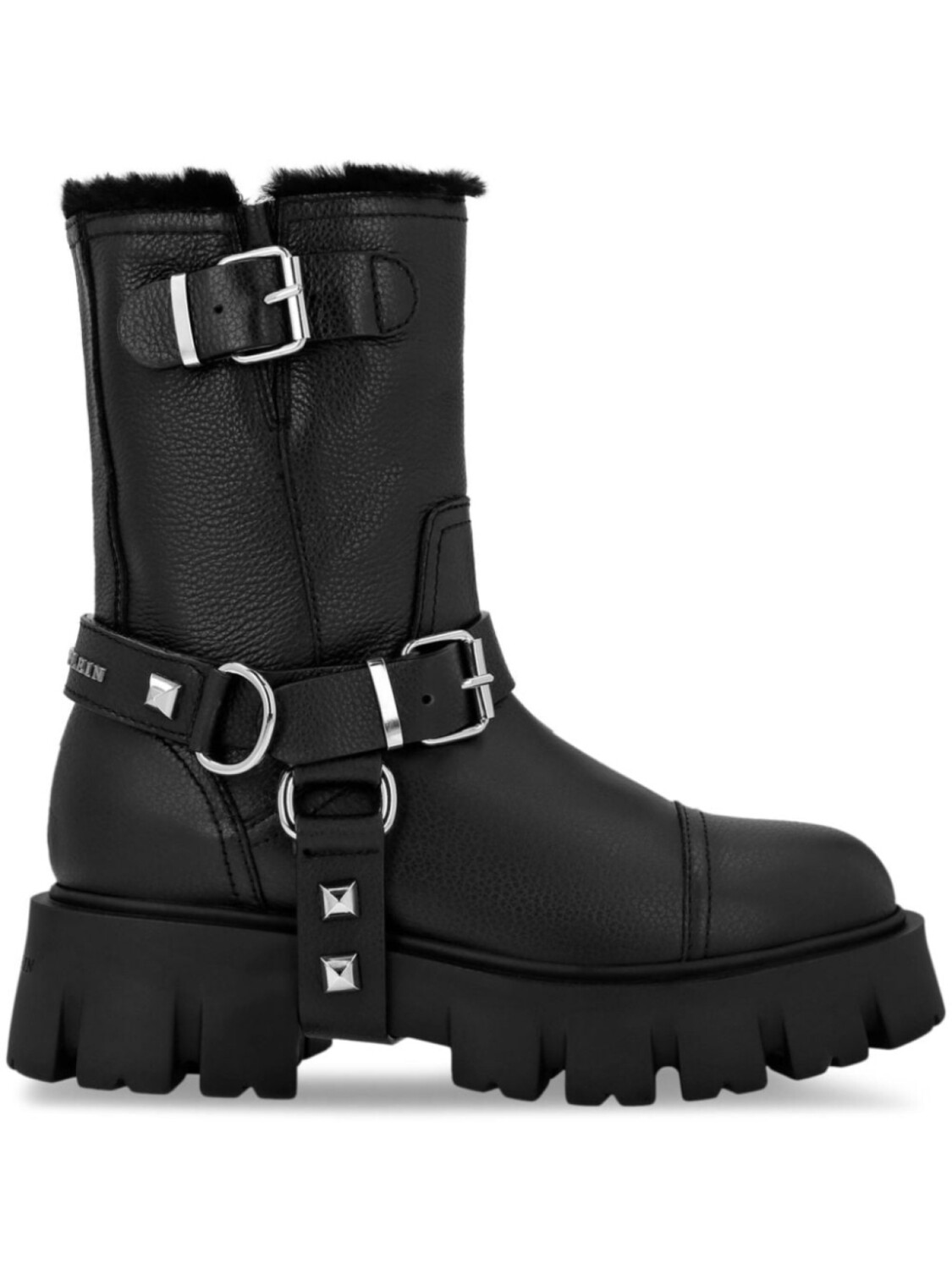 

Philipp Plein ботинки с заклепками, черный