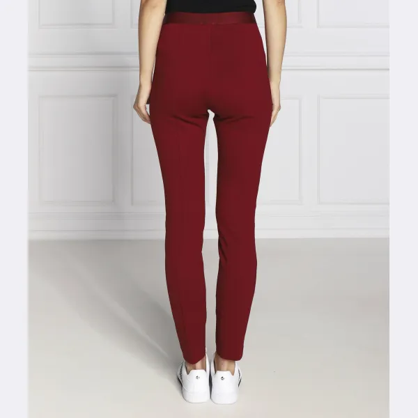 Леггинсы узкого кроя Audrey Tommy Hilfiger, бургунди — фото 3