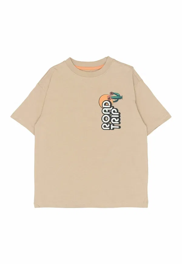 Футболка Thomas tee print t-shirt The New, цвет хаки — фото 3
