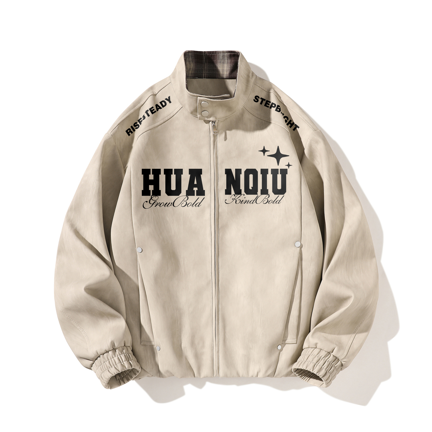 

Куртка Unisex Stand Collar Moderate Pilot HUANQIU, хаки