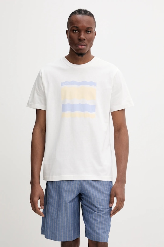

Хлопковая футболка malone A.P.C., белый