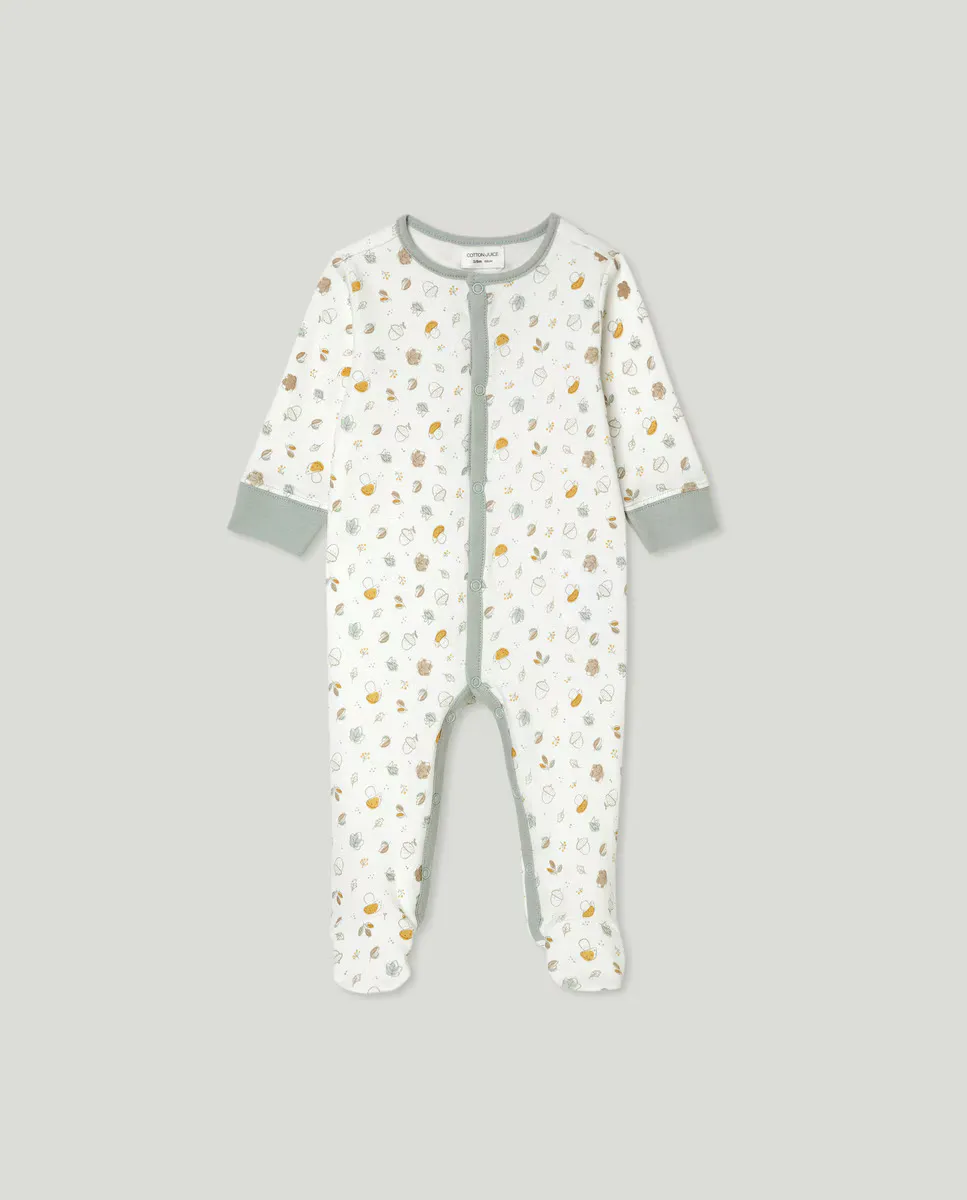 

Длинный комбинезон с принтом для мальчика Cotton Juice, синий