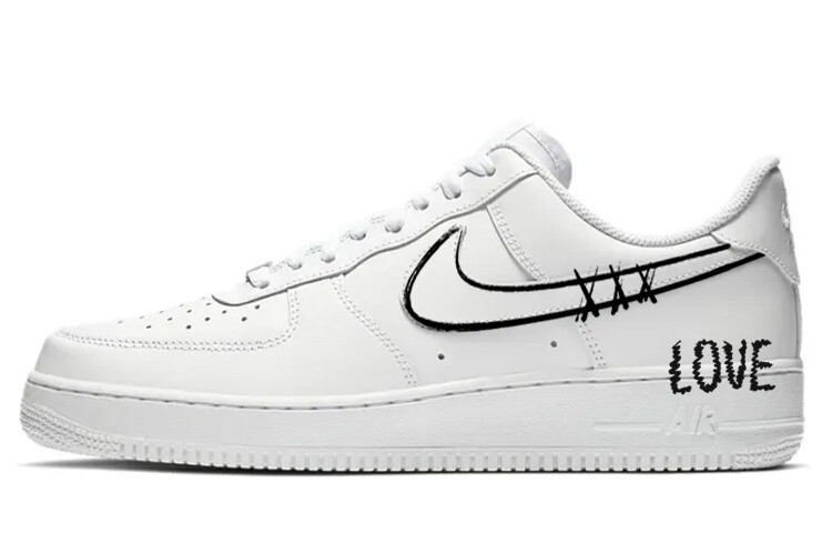 

Кроссовки Nike Air Force 1 Skateboard Shoes Women's Low-Top White Black, белый
