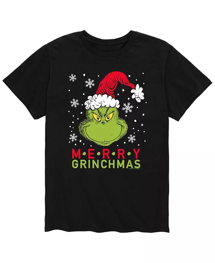 

Мужская футболка Dr. Seuss The Grinch Merry Grinchmas AIRWAVES, черный