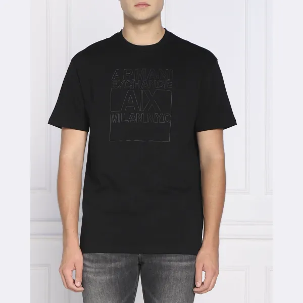 

Футболка стандартного кроя Armani Exchange, черный