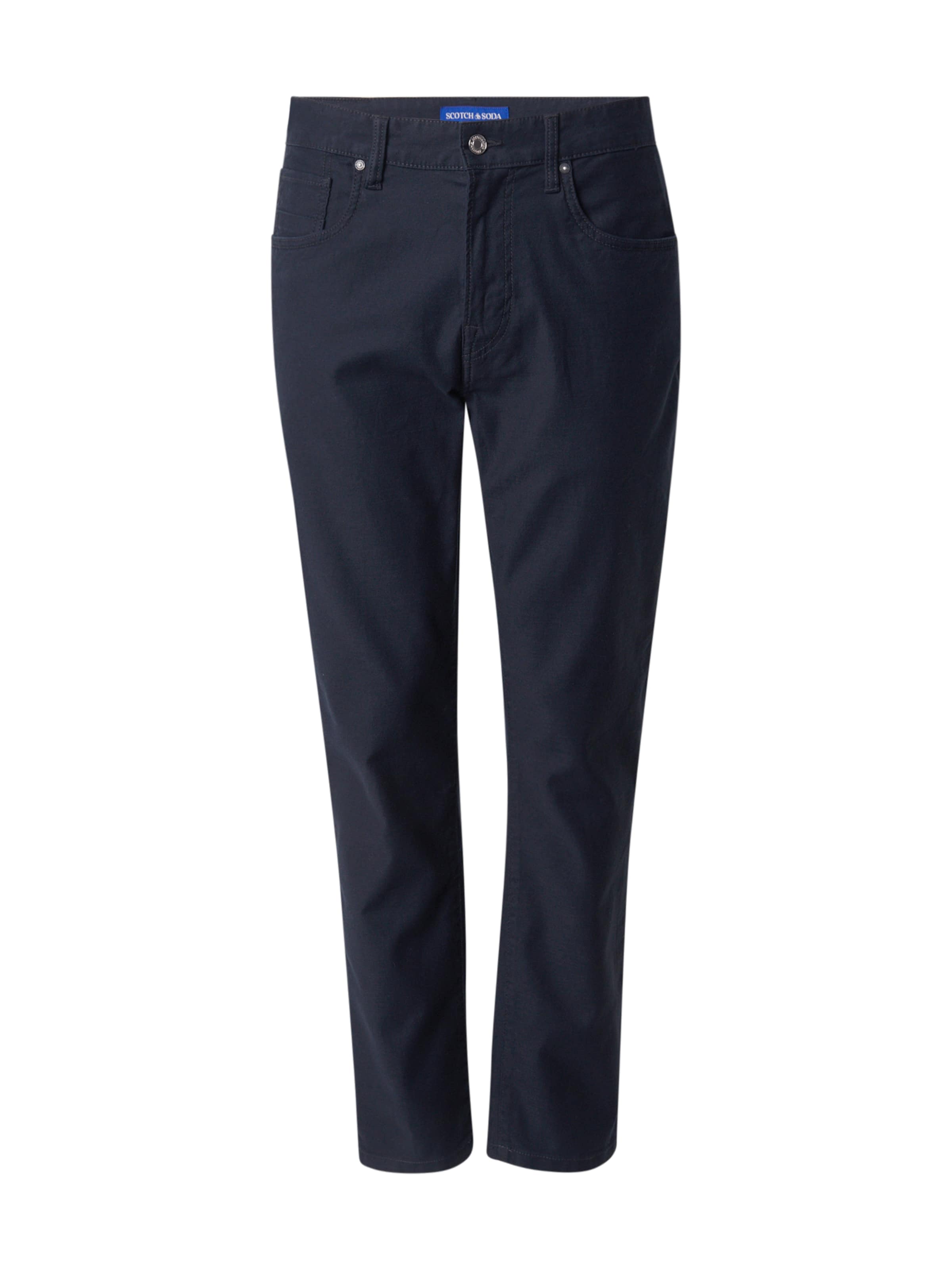 

SCOTCH & SODA Брюки с зауженным низом и плиссировкой 'DOBBY' в цвете Night Blue