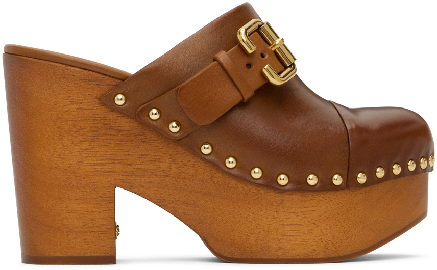 Коричневые туфли-башмаки Jeannette Wedge Chloe