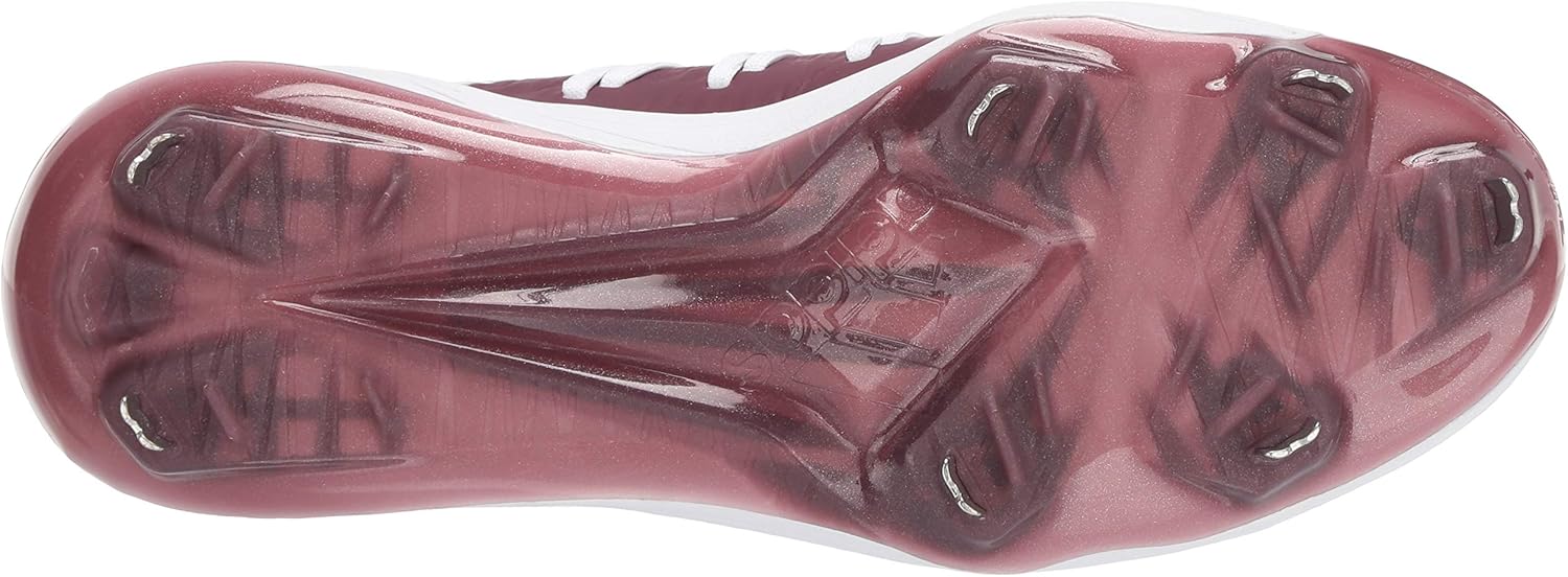 Бейсбольные бутсы для мужчин Adidas Afterburner 6, белый/бордовый — фото 4