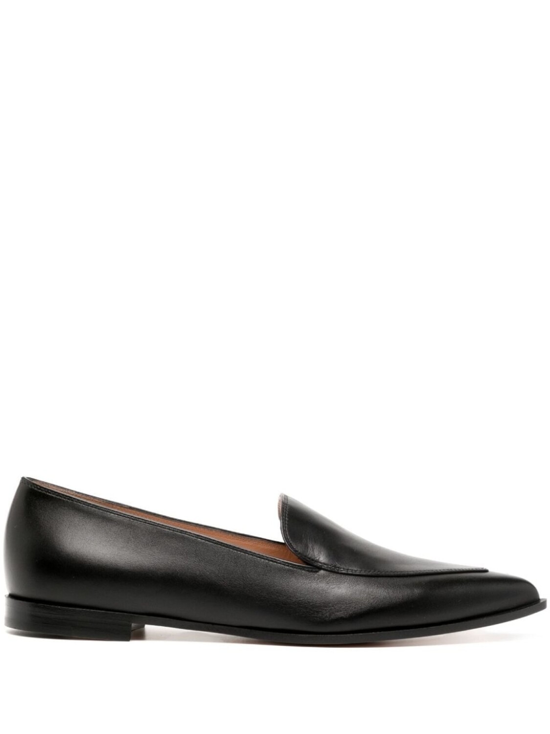 

Gianvito Rossi лоферы Perry с заостренным носком, черный