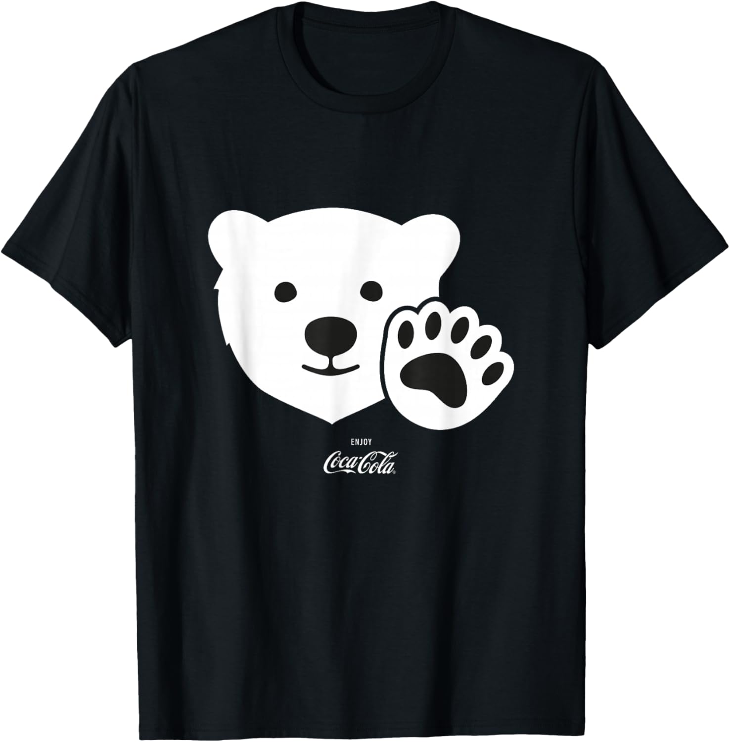 

Футболка Coca-Cola «Волна белого медведя», черная