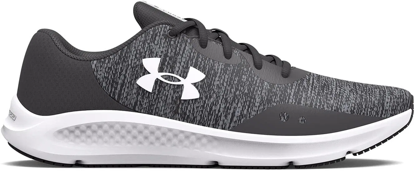 Мужские беговые кроссовки Under Armour UA Charged Pursuit 3 Twist, Jet Gray Jet Grey White — фото 2
