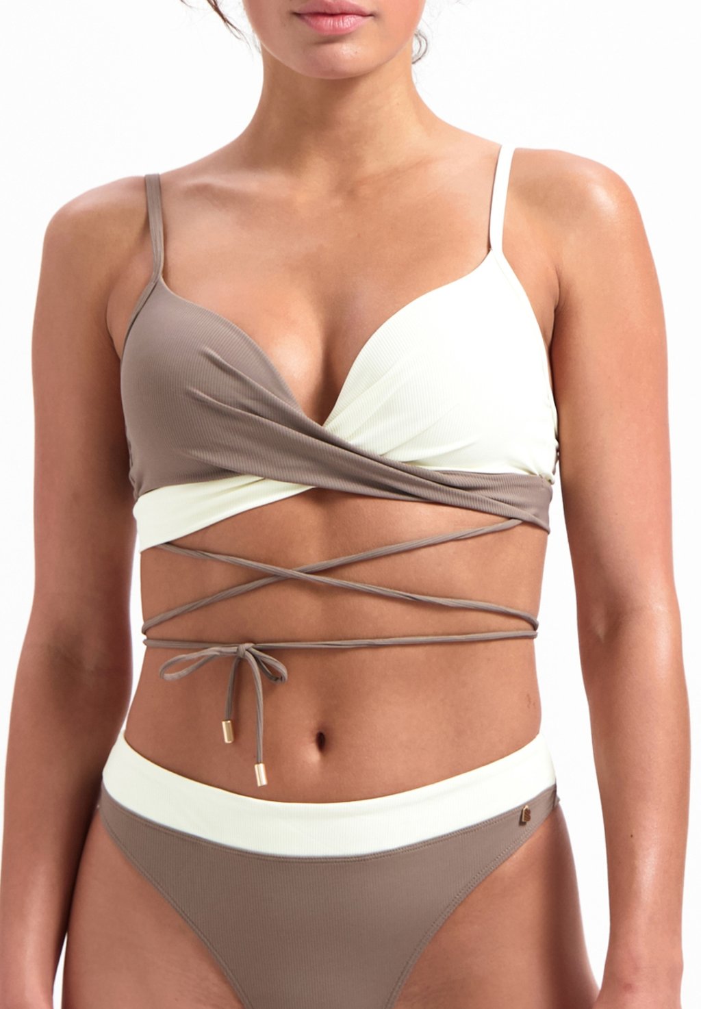 

Верх бикини TWIST MET WAIST STRAP Beachlife, бежевый