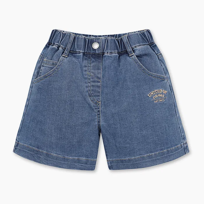 Детские синие джинсовые шорты от Benetton Kids