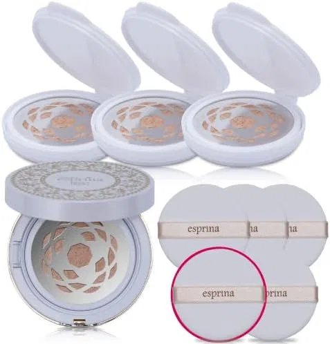 Набор для ухода за кожей Esprina RG2+ Perfect Serum Foundation Refill Set, 4 шт, охристый