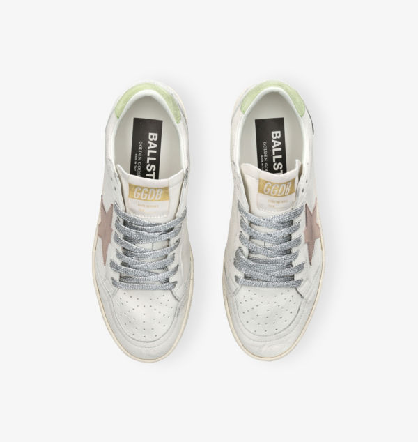 Низкие кожаные кроссовки Ballstar 12164 Golden Goose, мультиколор — фото 2