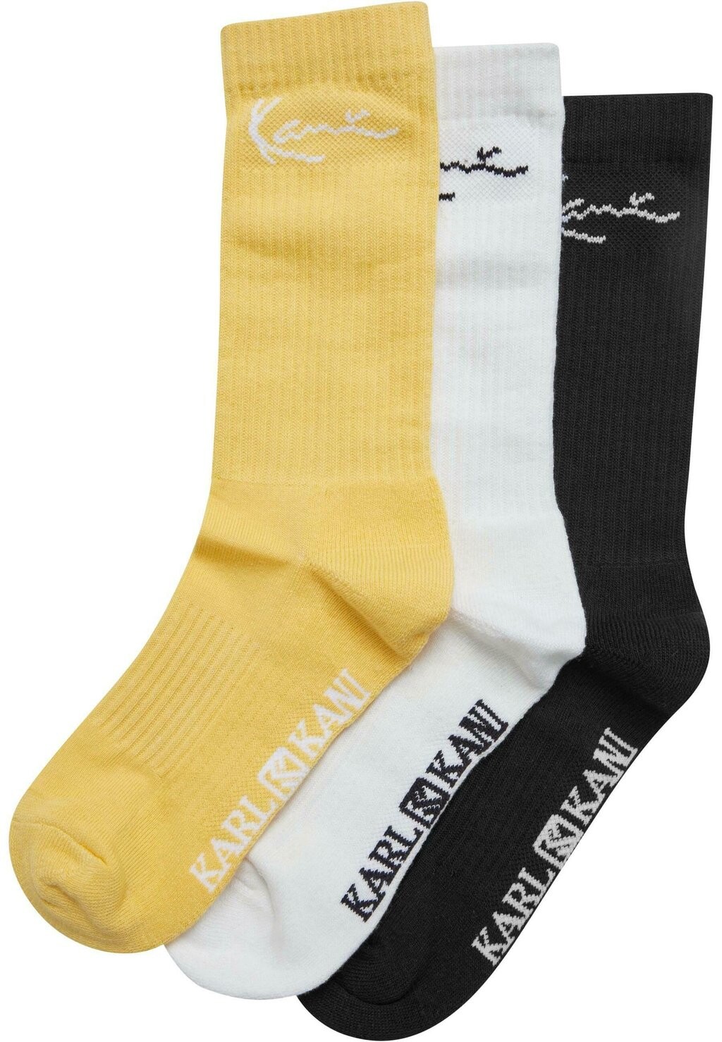 

Носки UNISEX SIGNATURE 3-PACK Karl Kani, цвет offwhite yellow black