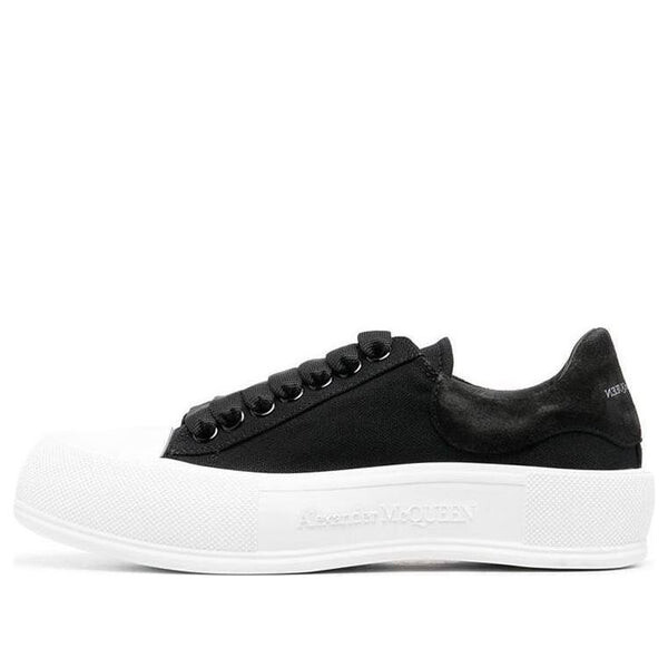 Кроссовки deck skate plimsoll shoes 'black white' Alexander Mcqueen, черный