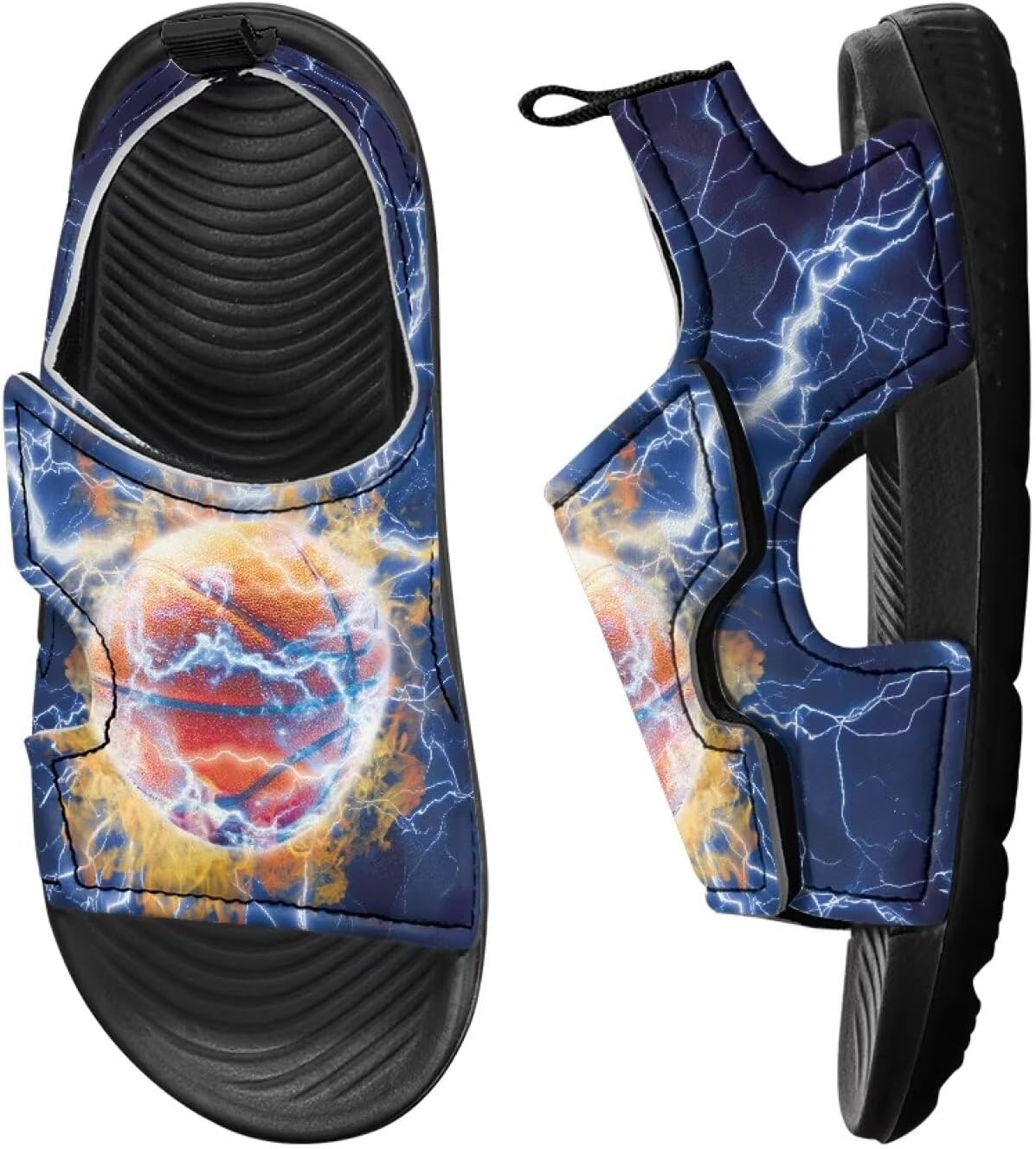 

Детские сандалии для мальчиков, спортивные, походные, с закрытым носком, для девочек, школьные подарки, удобные, легкие, для дошкольников Cugasmaru, синий