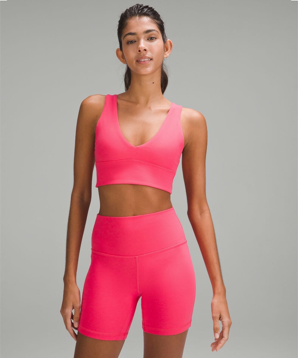 

Бюстгальтер Align с V-образным вырезом Lululemon, розовый