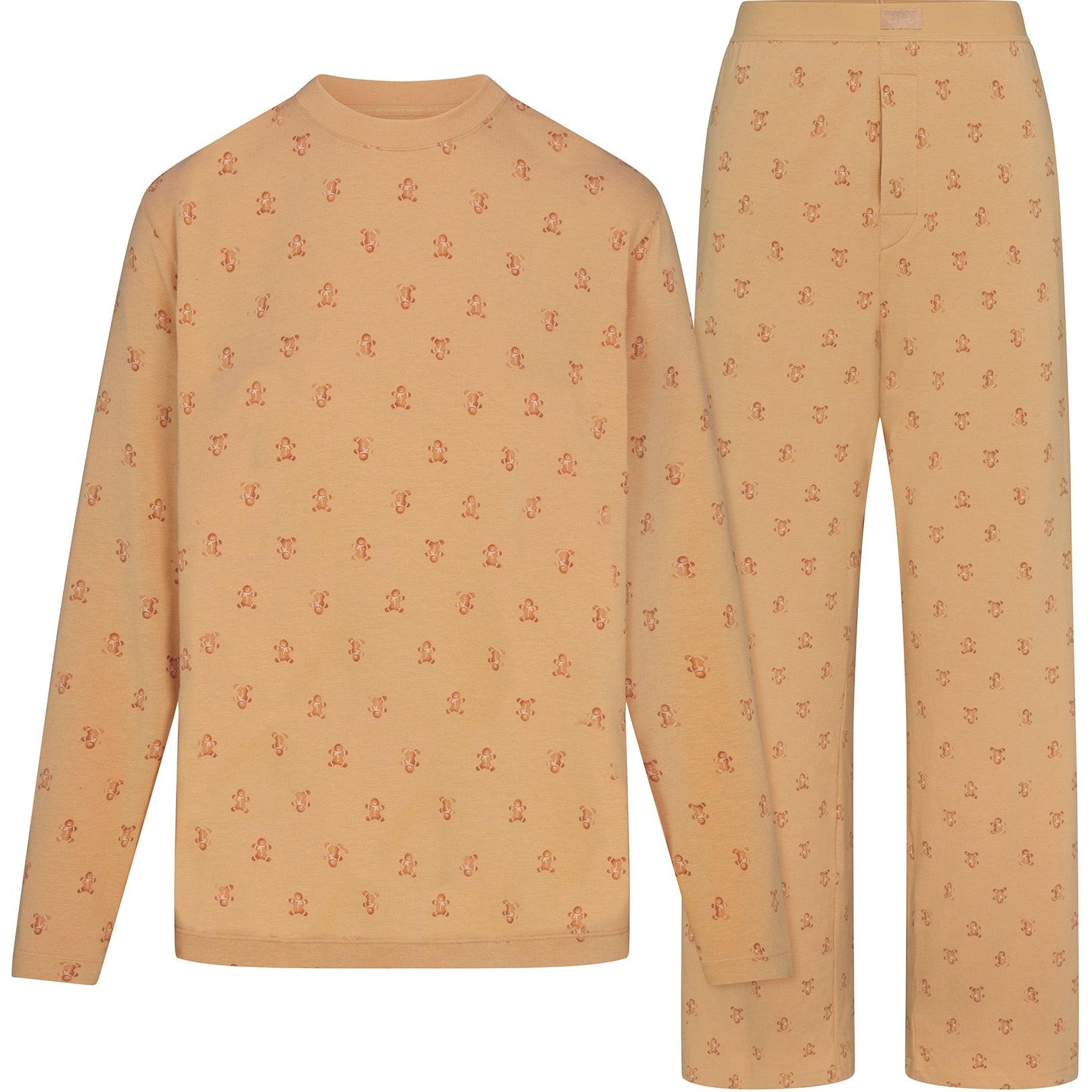 

Унисекс пижамный комплект Skims, Caramel Gingerbread Print/Caramel Gingerbread Print