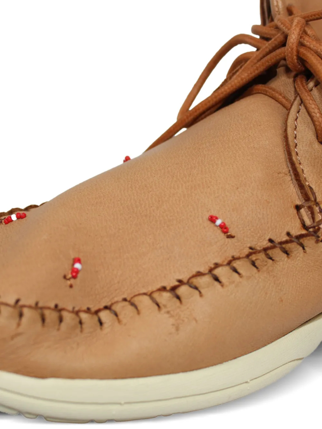 Ботинки-мокасины Visvim FBT с бусинами, коричневый — фото 4