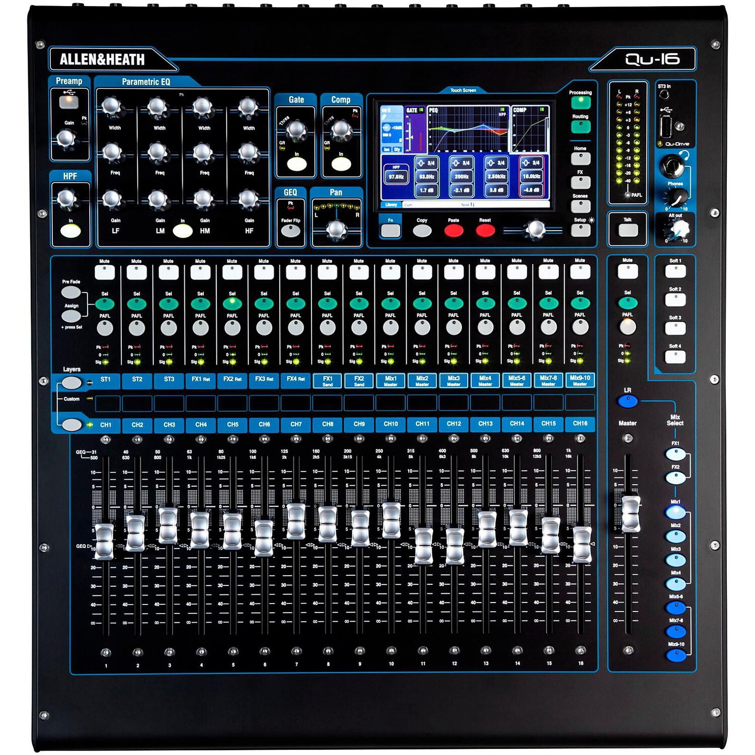 

Цифровой микшер Allen & Heath QU-16 Chrome Edition