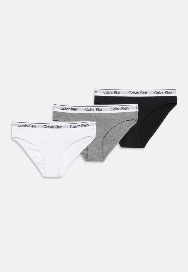 Трусы в упаковке по 3 штуки Calvin Klein Underwear, Black/Grey/White