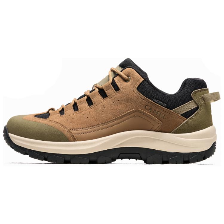 

Нескользящие износостойкие низкие треккинговые ботинки для мужчин CAMEL, Dust Brown/Black/Vintage Green