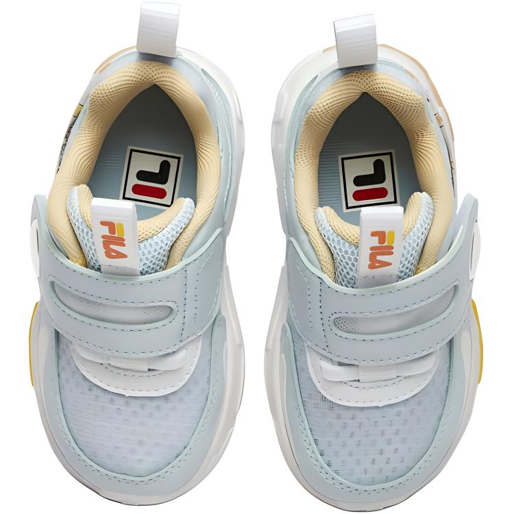 FILA KIDS Водонепроницаемые и дышащие низкие детские туфли синего и белого цвета для младенцев и малышей — фото 4