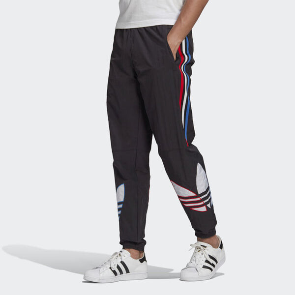 Спортивные штаны adidas originals Tricol Swtpant Contrasting Colors Stripe Logo Bundle Feet Sports Pants Black, черный — фото 3