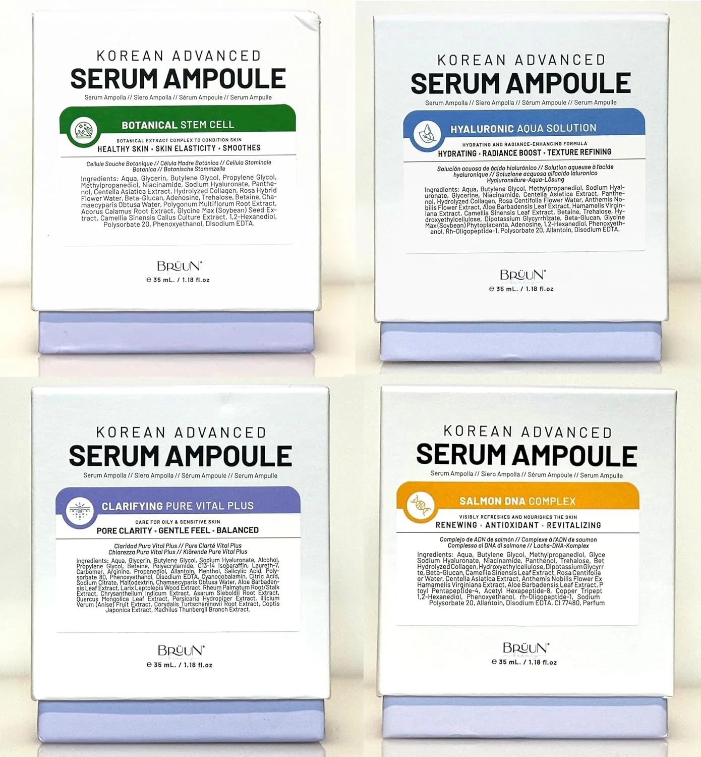 Сыворотка для лица и тела BRÜUN Advanced Micro-Needle Ring, 4 шт. по 140 мл — фото 2