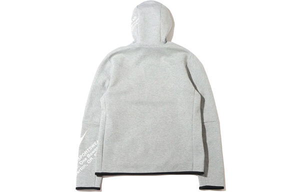Толстовка Men's Nike Printing Full-Length Zipper Cardigan Jacket Grey, серый — фото 2