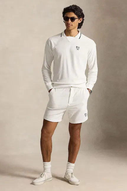 Шорты из флиса Polo Ralph Lauren, белый — фото 3