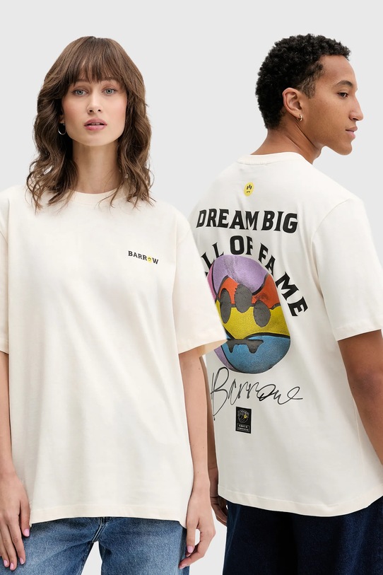 

Хлопковая футболка Barrow, бежевый