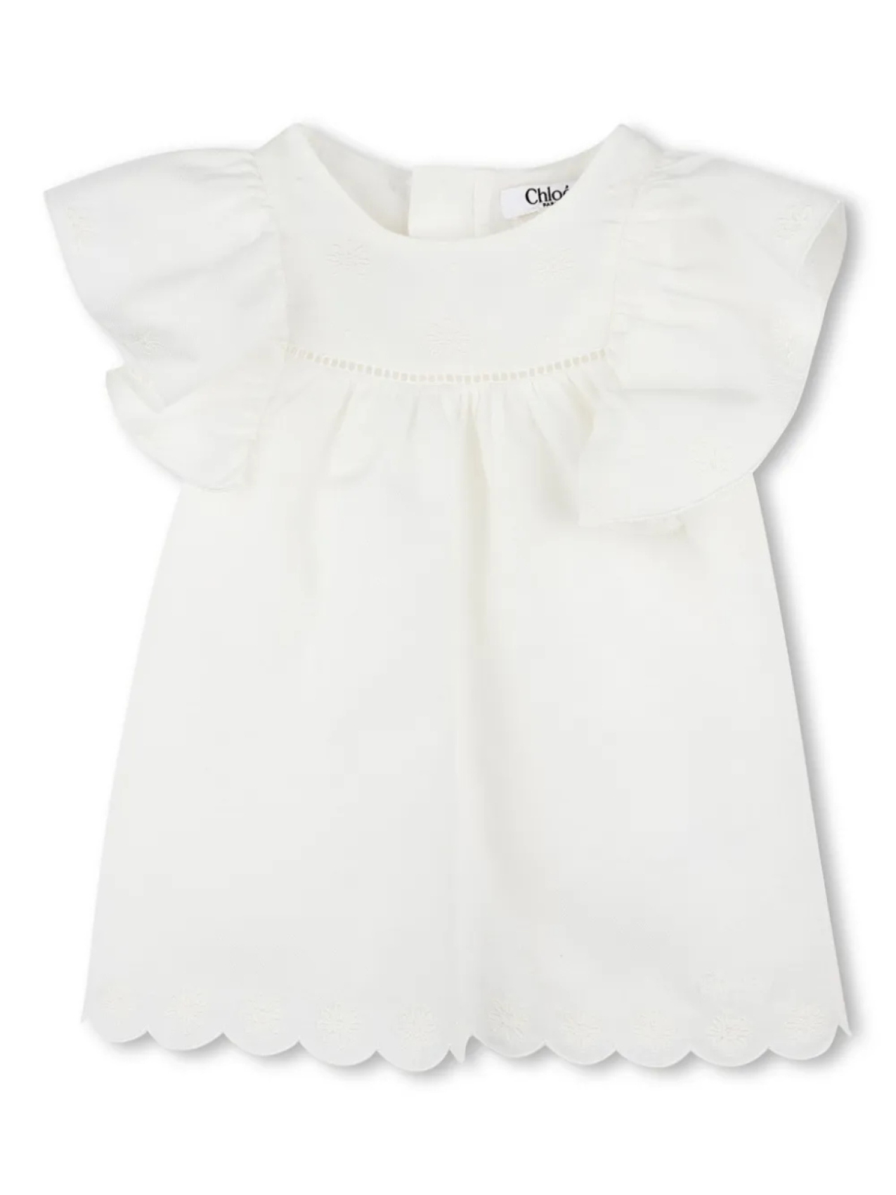 

Chloé Kids комплект из платья и блумеров, белый