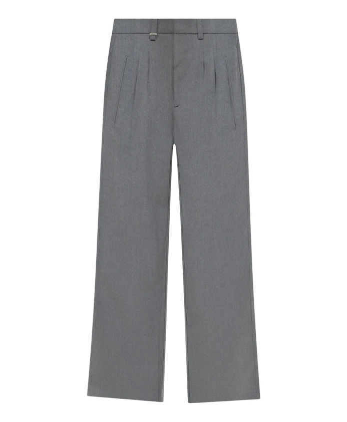 

Серые повседневные брюки с резиновой нашивкой FlãNeur, серый