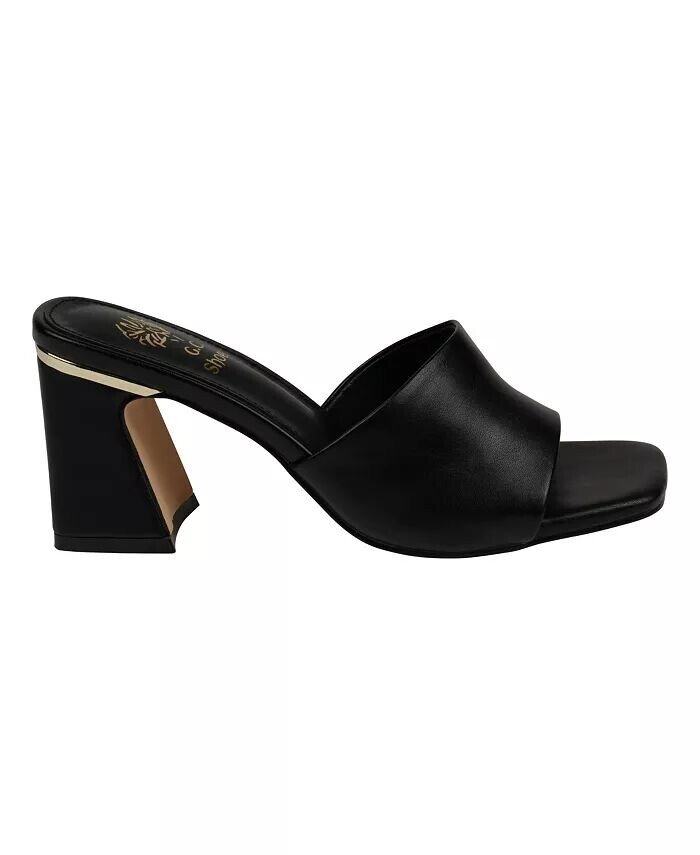 Женские модельные босоножки на блочном каблуке с квадратным носком Soho GC Shoes, черный — фото 2