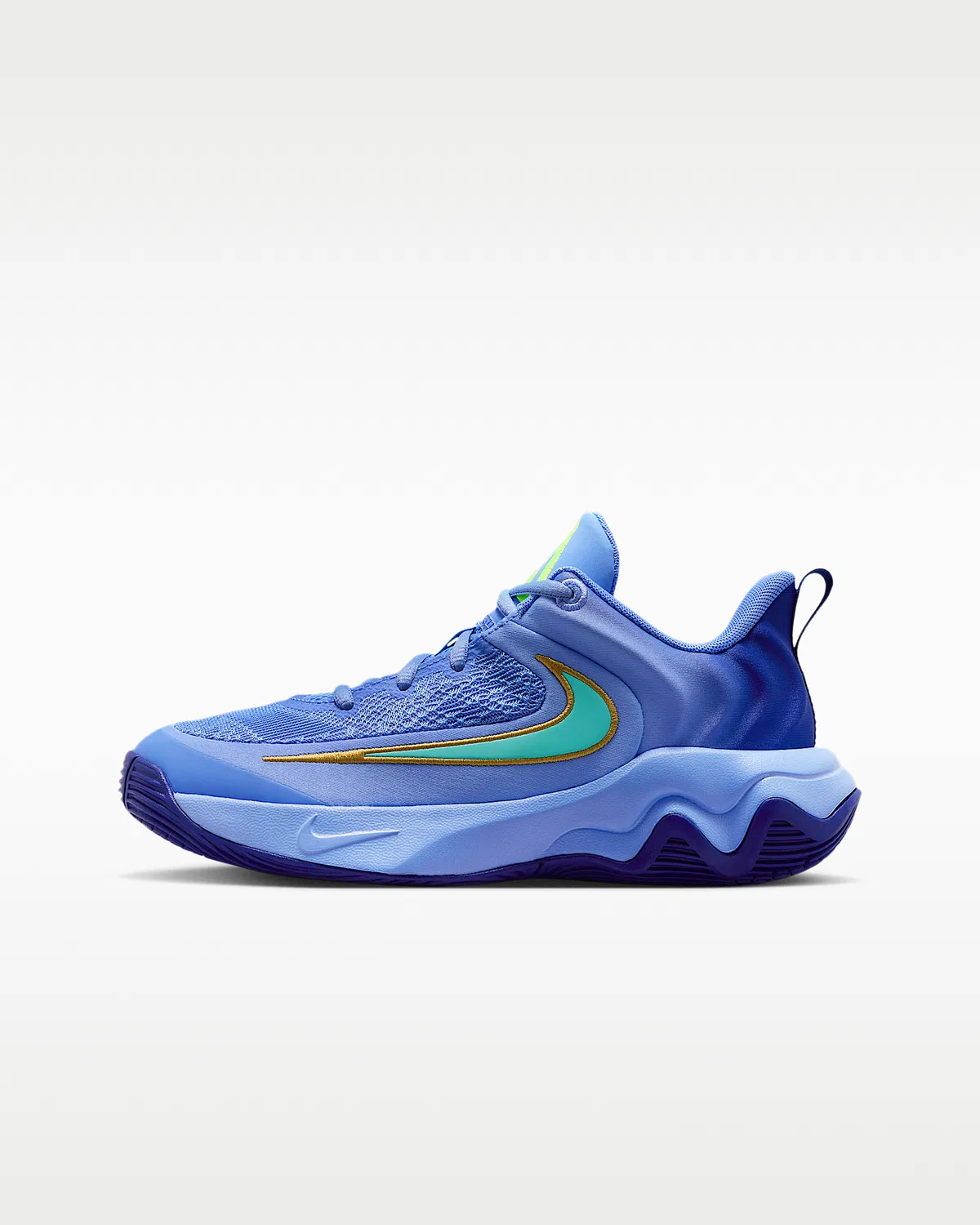Детские баскетбольные кроссовки Giannis Immortality 4, Royal Pulse/Deep Royal/Volt/Hyper Turquoise