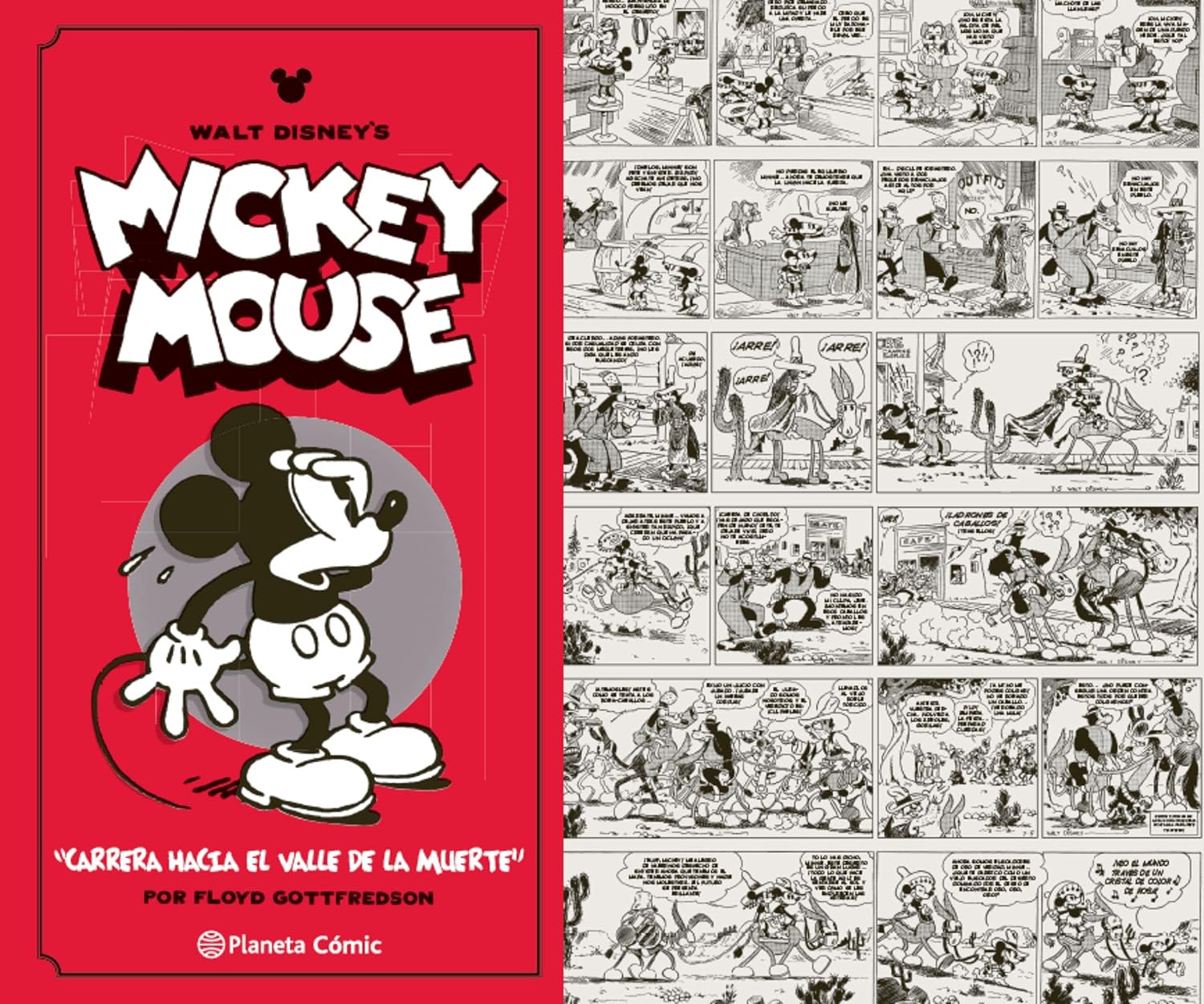 

Walt Disney Mickey Mouse Tiras de prensa nº 01: "Carrera hacia el valle de la muerte" (Planeta Cómic)