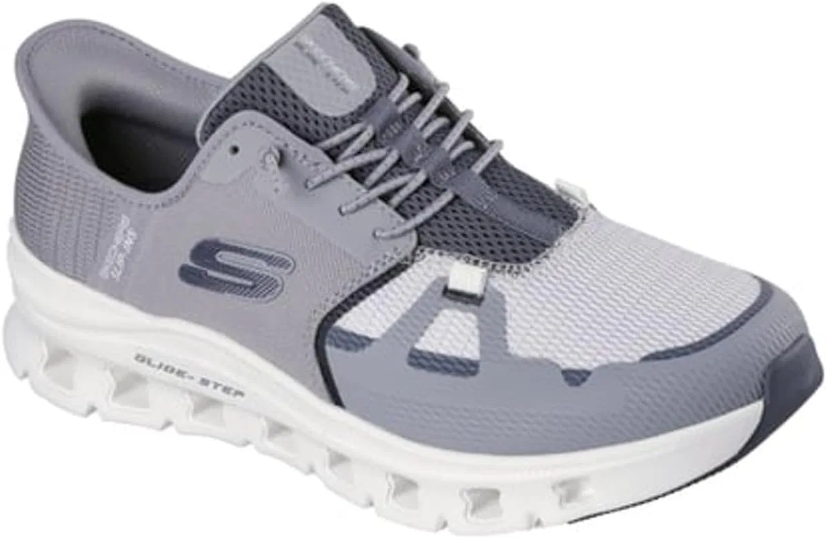 Мужские слипоны Skechers Glide-Step ProSneaker, Gray Mesh Hotmelt Charcoal Trim
