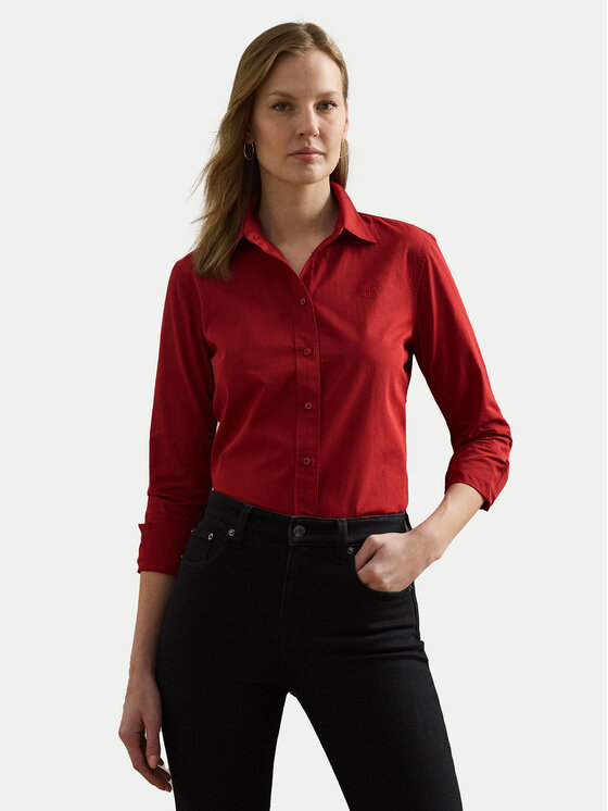 

Рубашка relaxed fit 200925378004 Lauren Ralph Lauren, красный