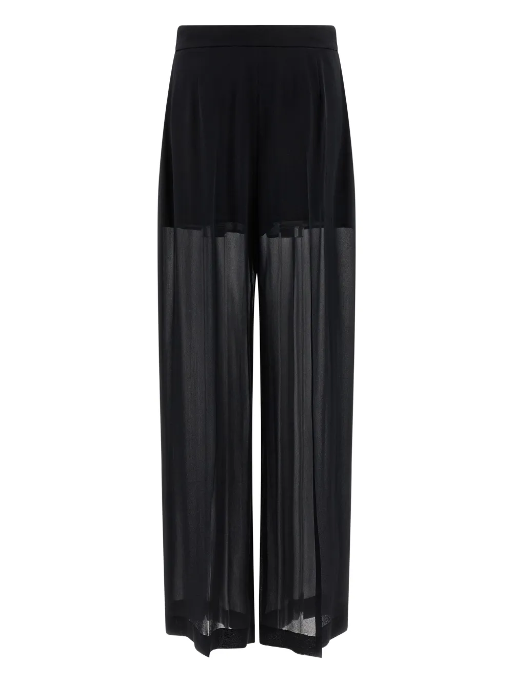 

Брюки палаццо со складками Alberta Ferretti, черный