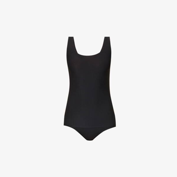 

Топ Soft Stretch из эластичной ткани с круглым вырезом Chantelle, черный
