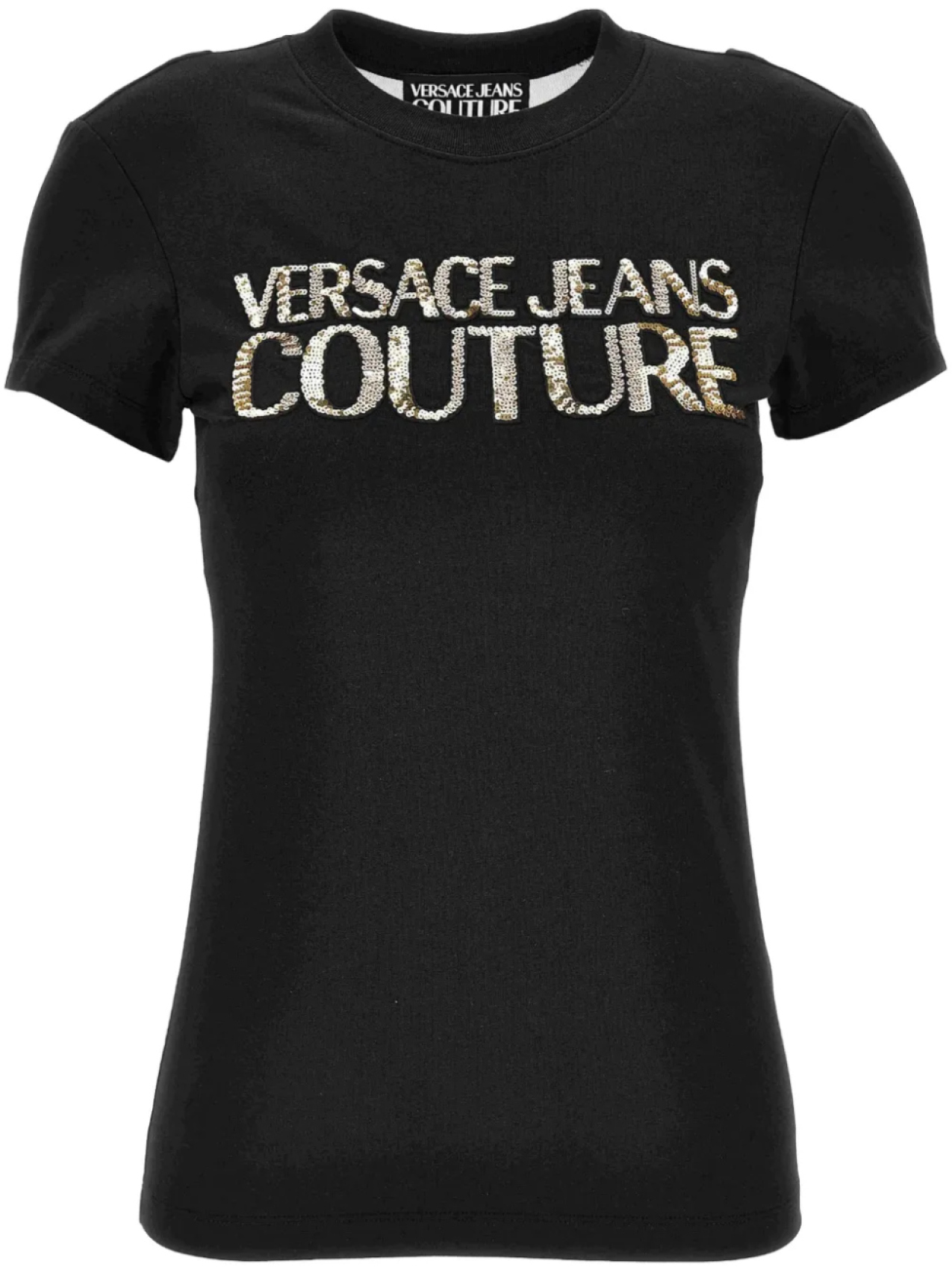 

Футболка с декором Versace Jeans Couture, черный