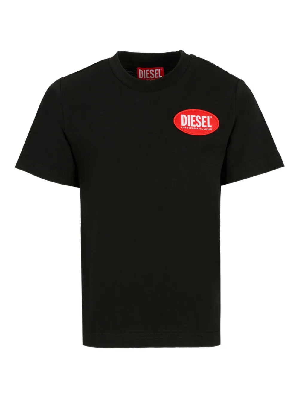 

Футболка с нашивкой-логотипом Diesel Kids, черный