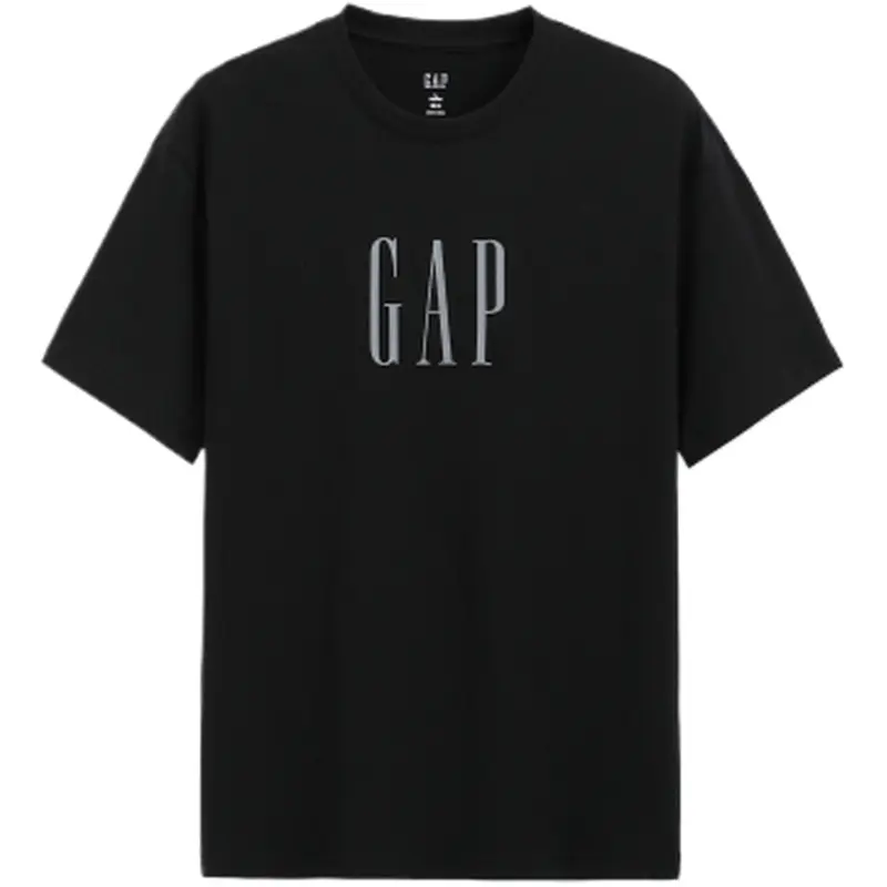 

Мужские футболки с круглым вырезом, средней толщины GAP, черный 7